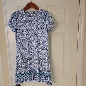 Cabana Life Blue Patterned Women's Dress